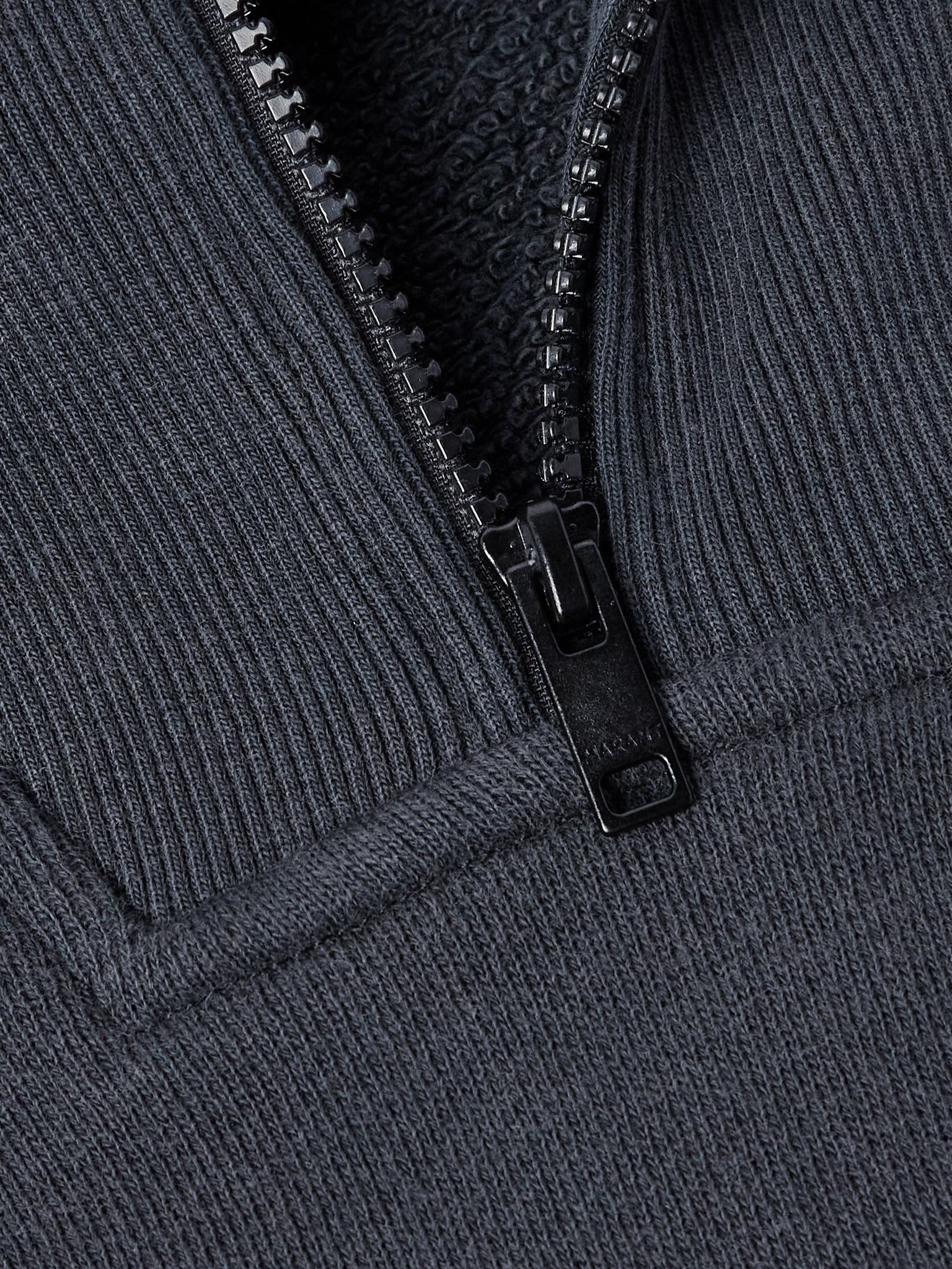 Malone Cotton-Jersey Half-Zip Sweatshirt Black - 4