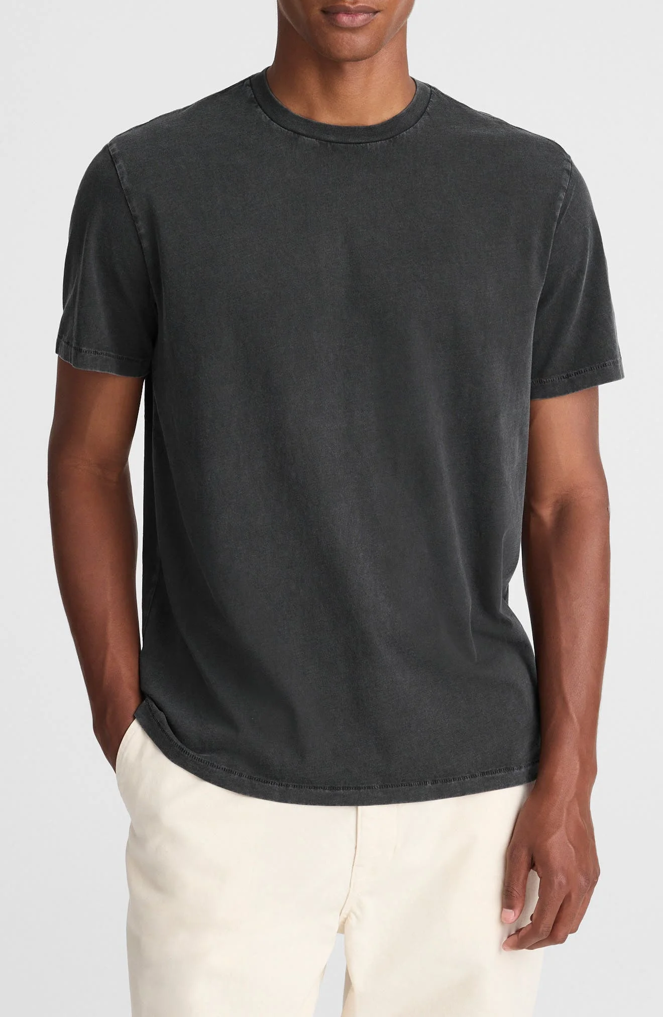 Madewell The Rockaway Garment Dye T-Shirt in Coal at Nordstrom - 1
