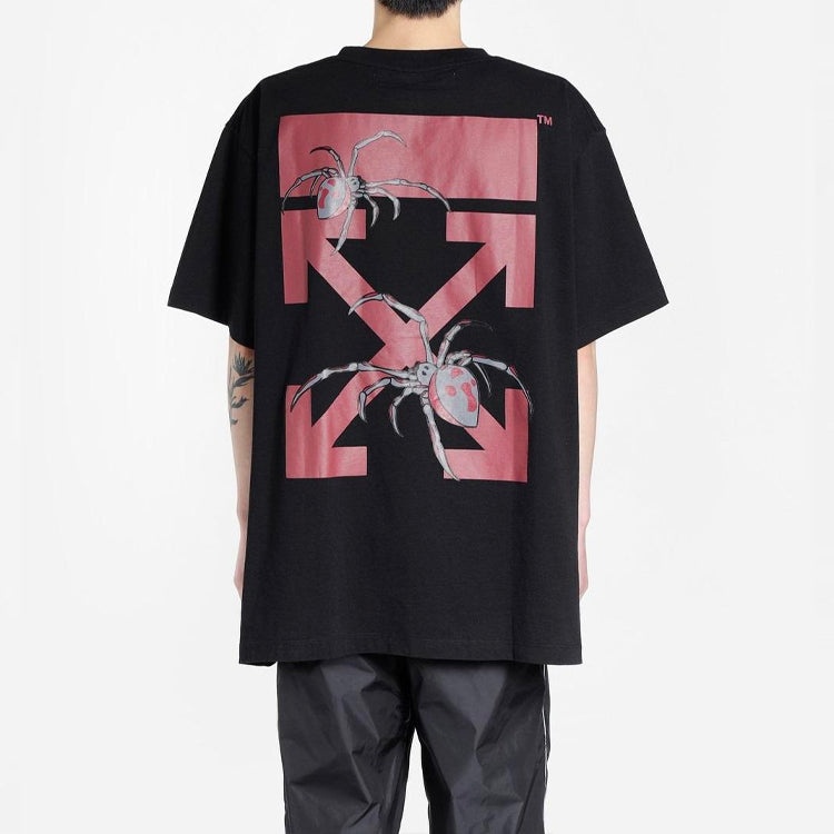 Off-White Arachno Arrow Short-Sleeve T-Shirt 'Black/Bordeau' OMAA038S201850011024 - 3