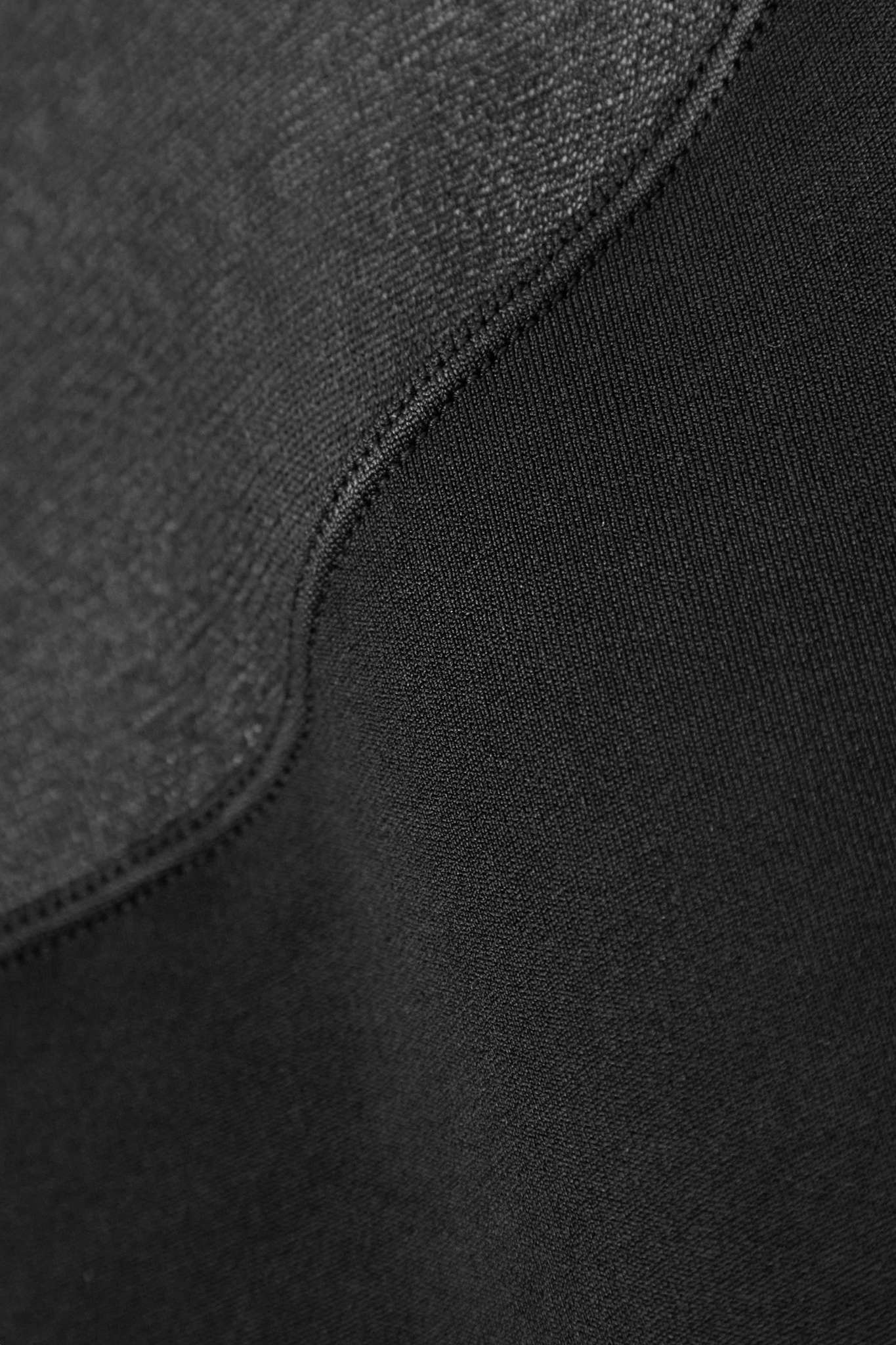 Silk-trimmed stretch-knit midi dress - 4