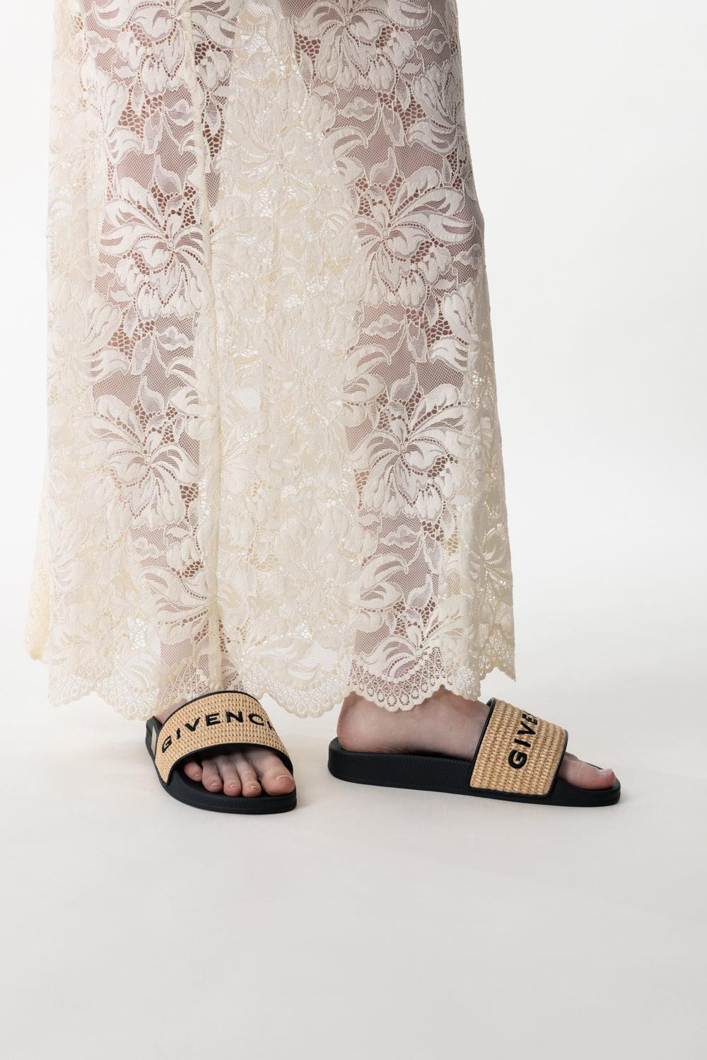 Flat Slides - Raffia - 3