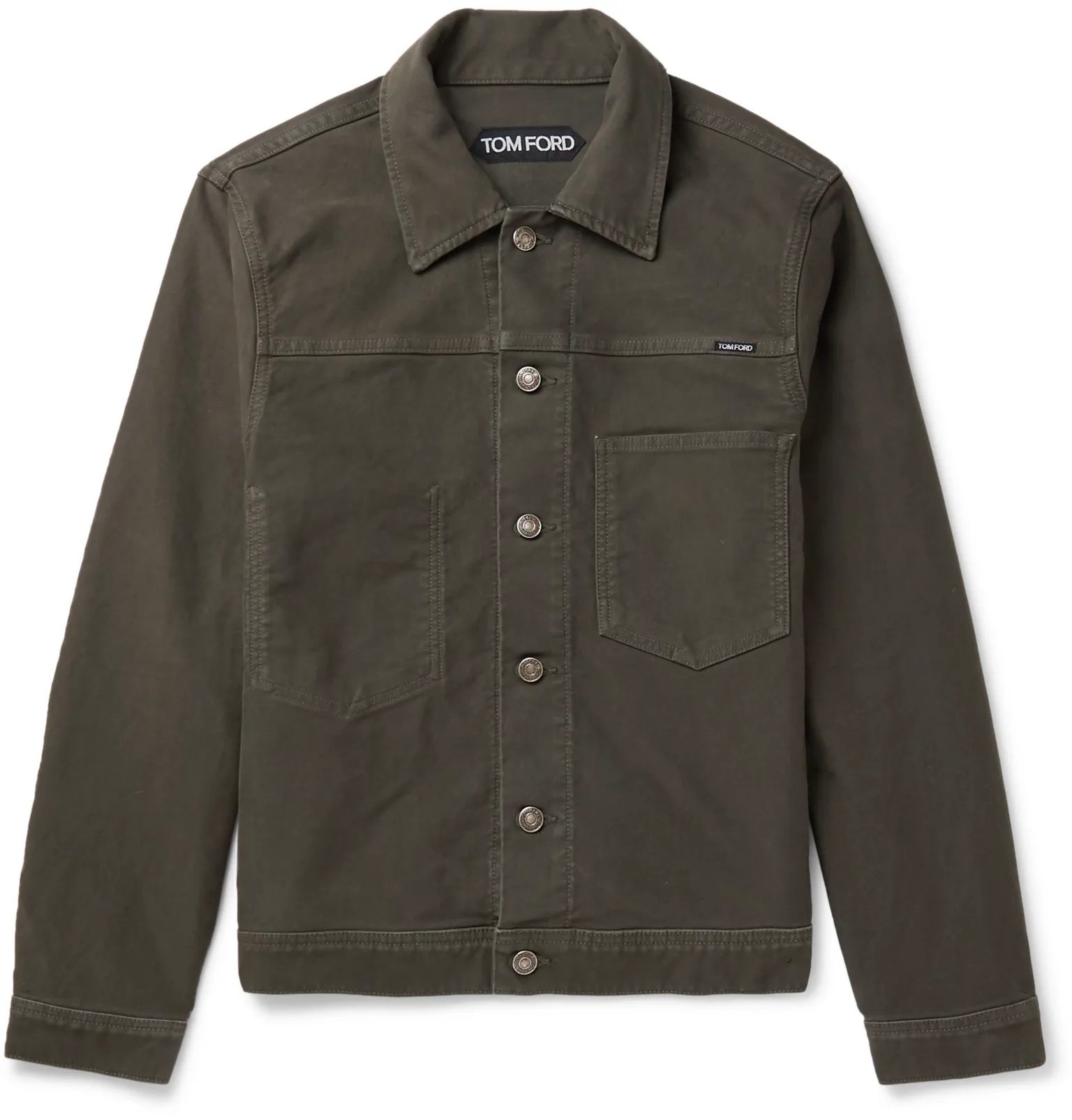 Cotton-Moleskin Trucker Jacket - 1