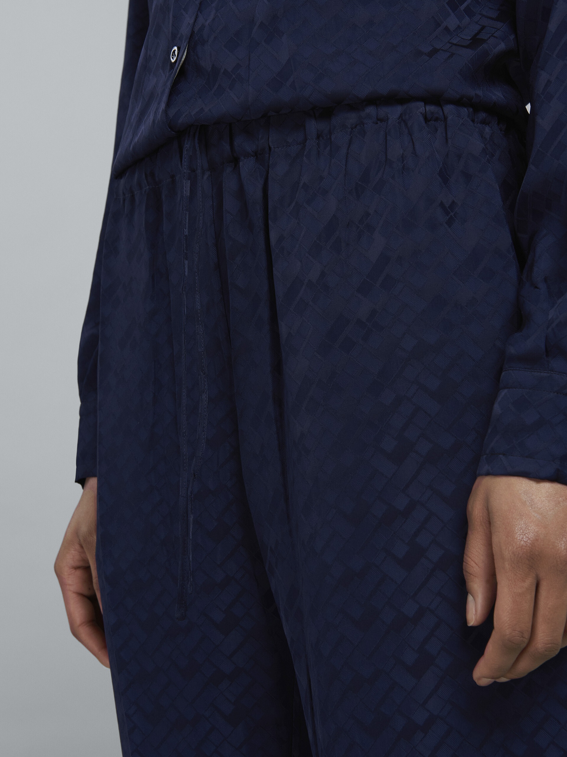 VISCOSE JACQUARD PANTS - 4
