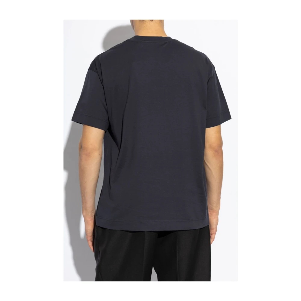 NAVY LOGO EMBOSSED T-SHIRT - 2
