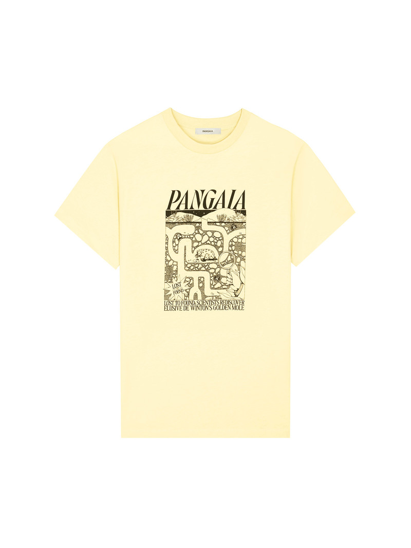 PANGAIA Mens Elusive Mole Hope T-Shirt - Sunbeam Yellow outlook