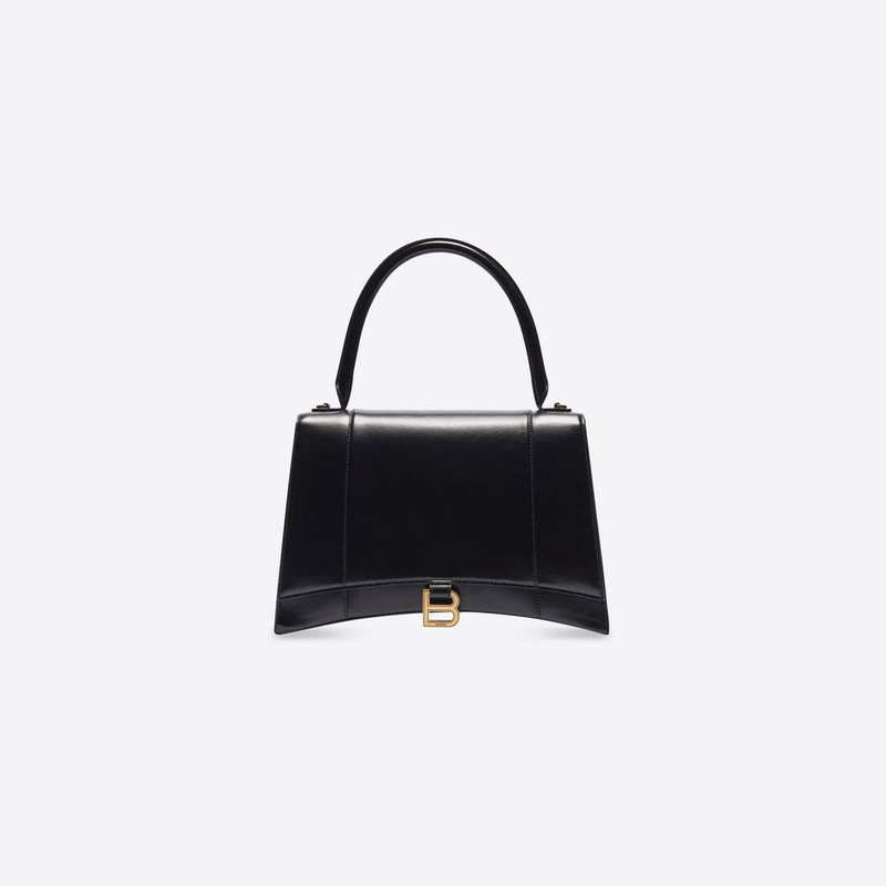 Women's Hourglass Medium Handbag Box in Black - 1