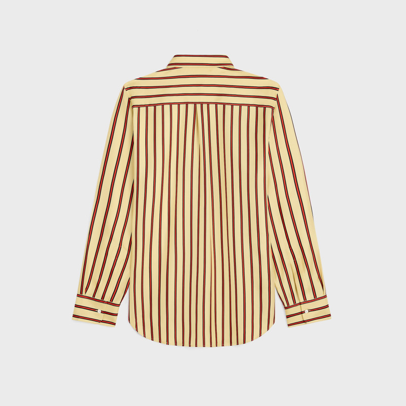CELINE oversized shirt IN striped silk twill outlook