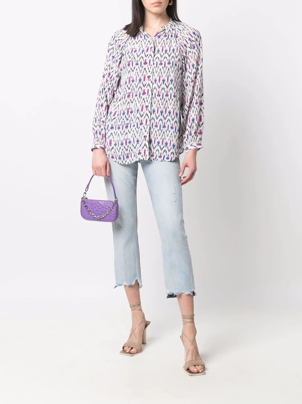 aurora geometric-print shirt - 3