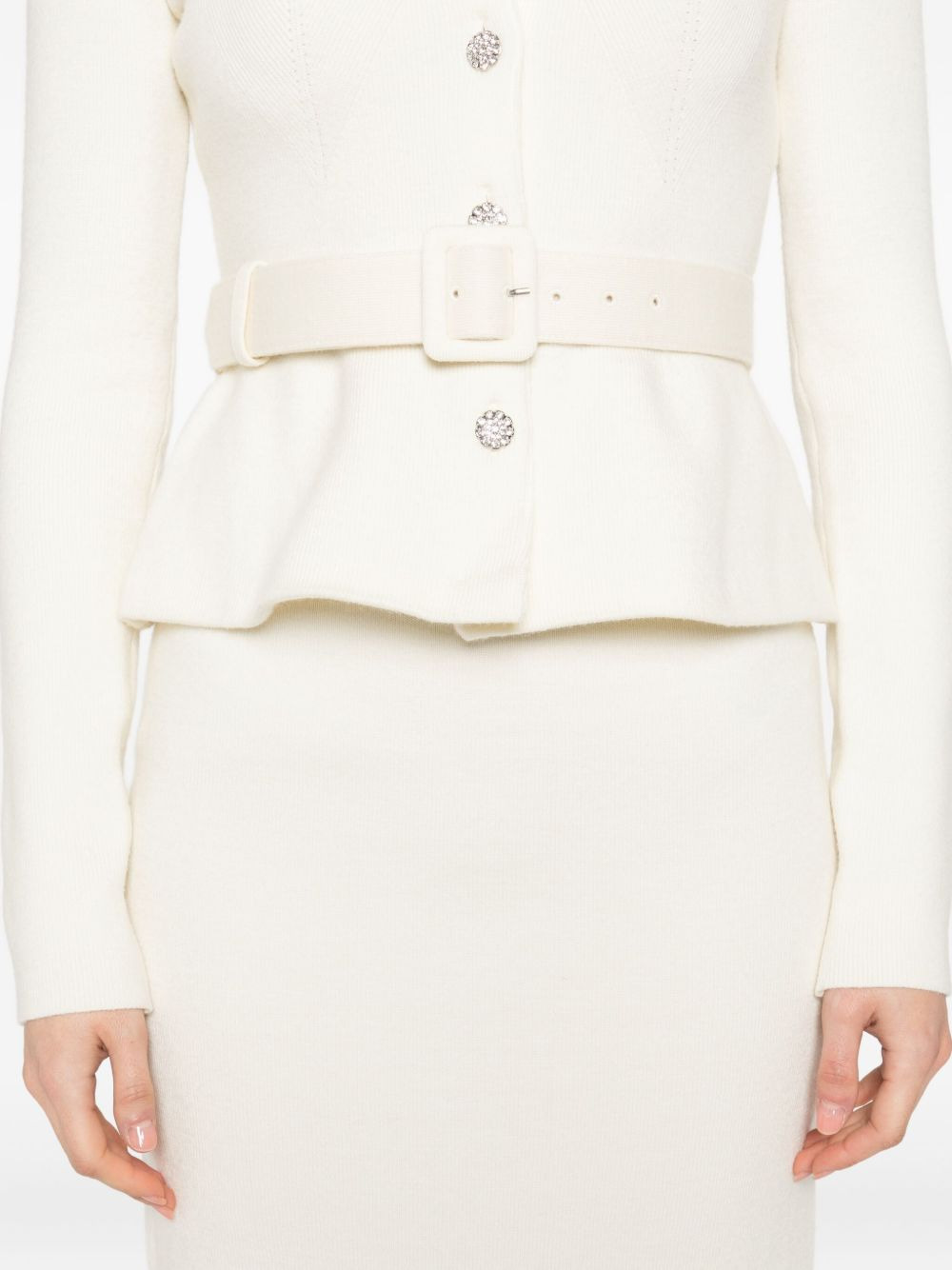 embellished belted dress - 5