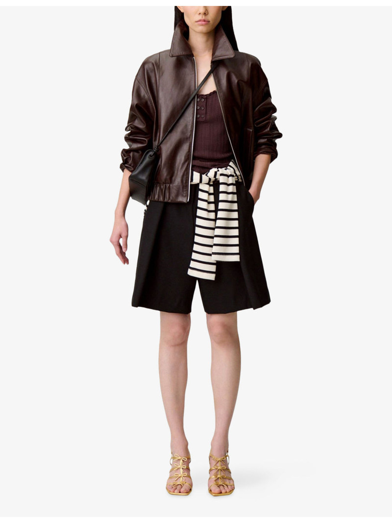 Claudie Pierlot Tailored Woven Bermuda Shorts outlook