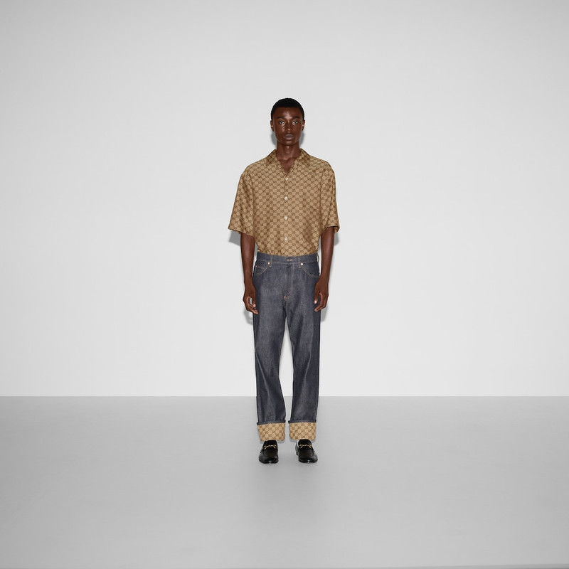 GUCCI Denim pant with cuffs outlook