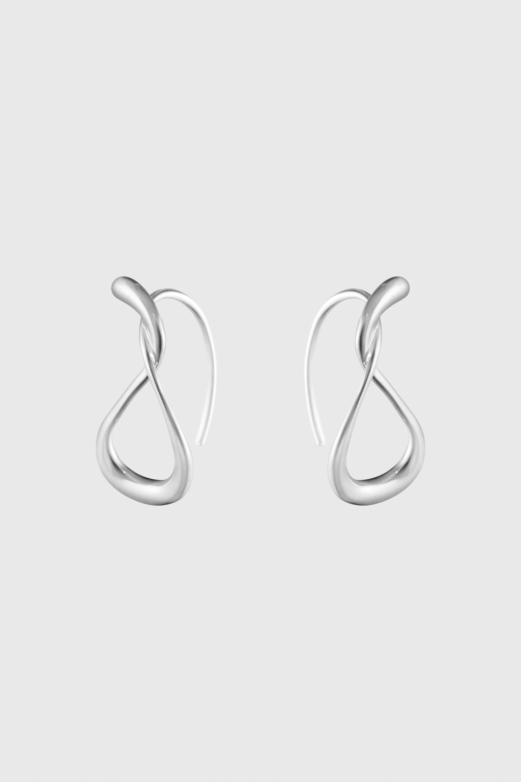 Sterling Silver Mercy Earhoop Earrings - 1