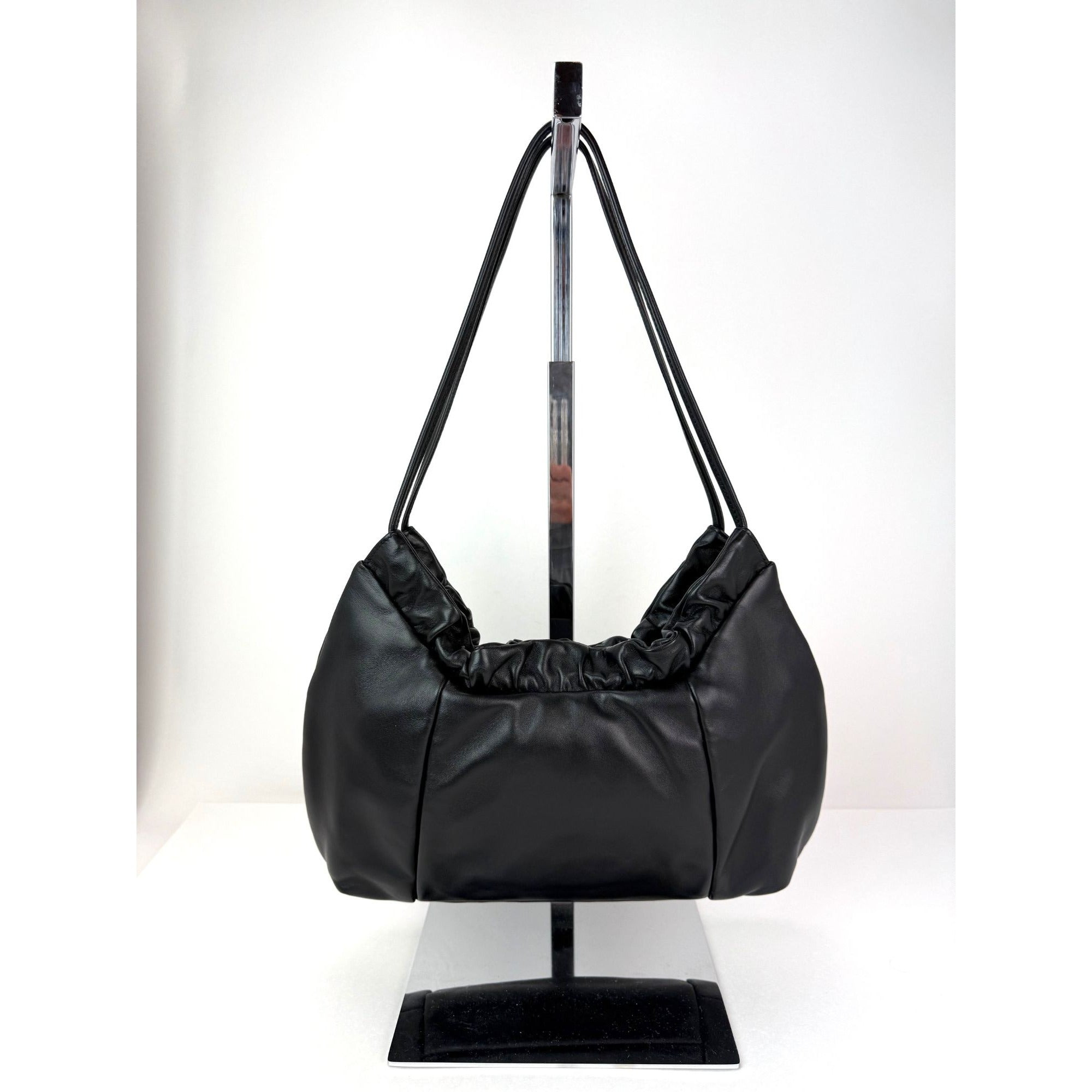 Miu Miu Nappa Black Leather Hobo Bag - 2