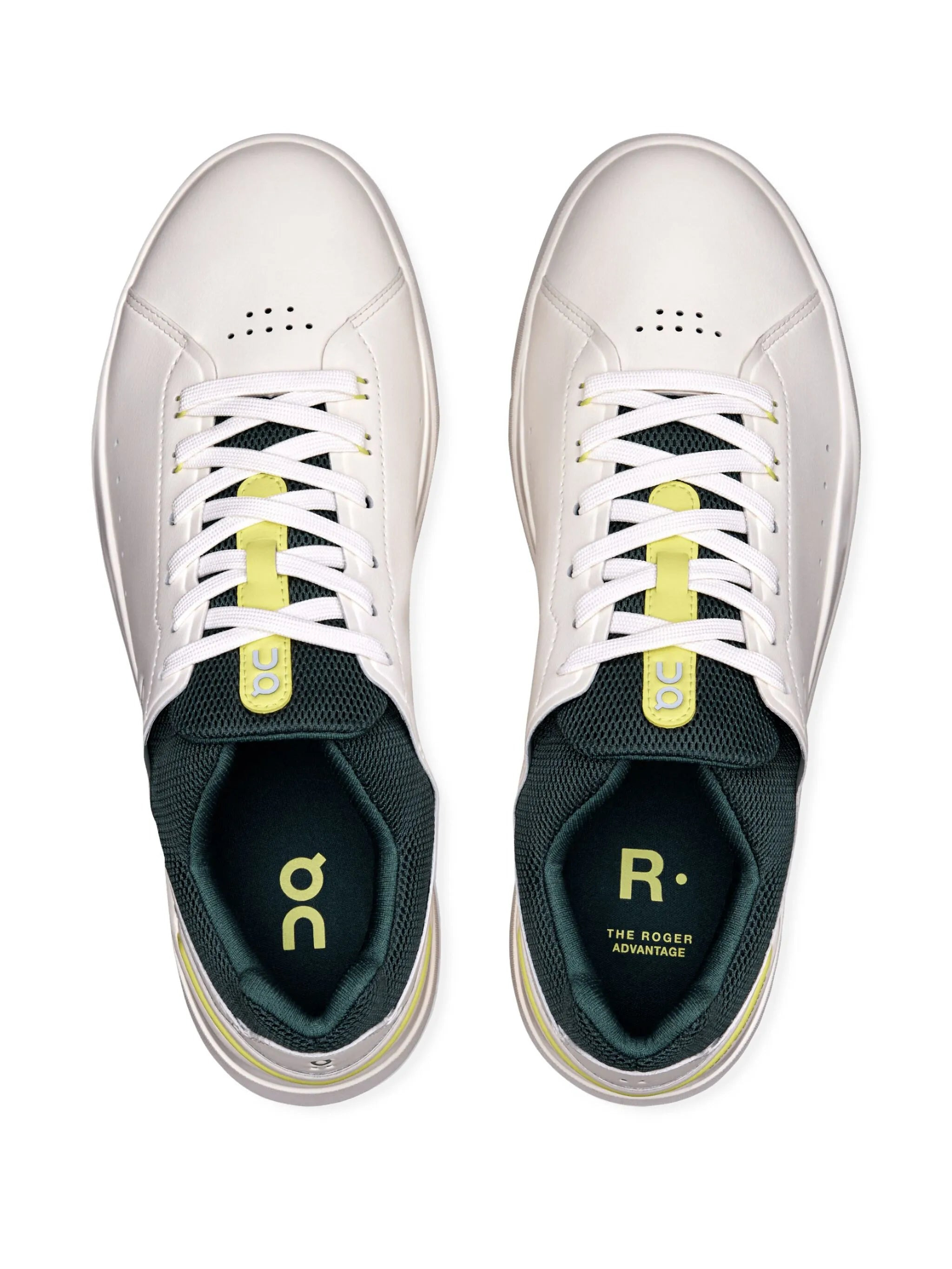 On Running The Roger Advantage &quot;Ivory Evergreen&quot; Sneakers - 5