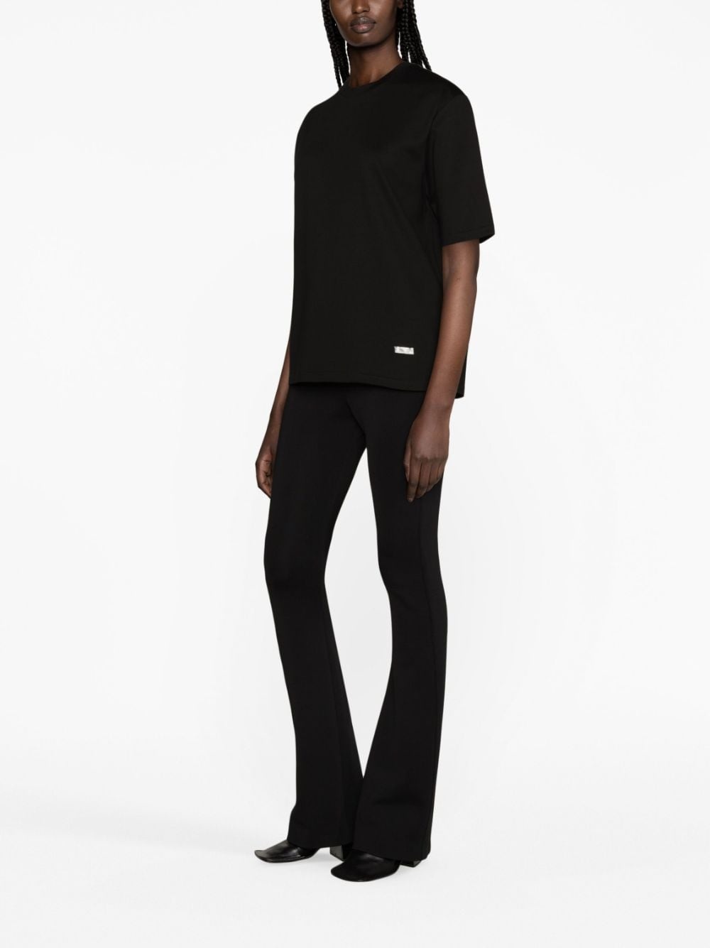 logo-embellished cotton T-shirt - 3