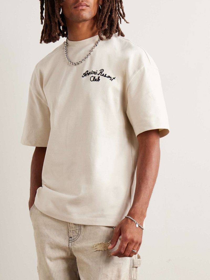 Spirit Oversized Logo-Embroidered Cotton-Jersey T-Shirt 3