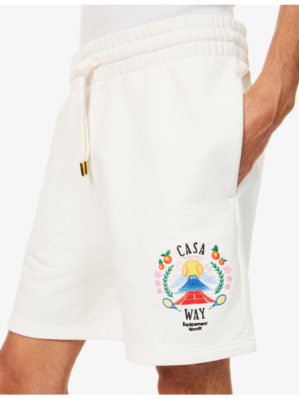 Casa Way Mountain Cotton-Jersey Sweat Shorts - 5