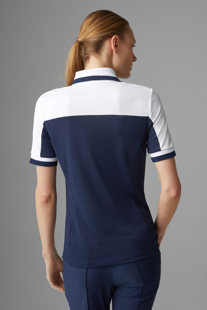 Carolin Functional polo shirt in Dark blue/White 3
