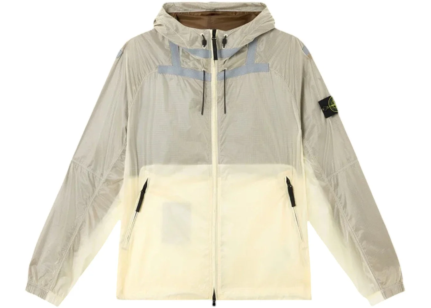 Stone Island Light Hooded Jacket Reflective Ivory - 1