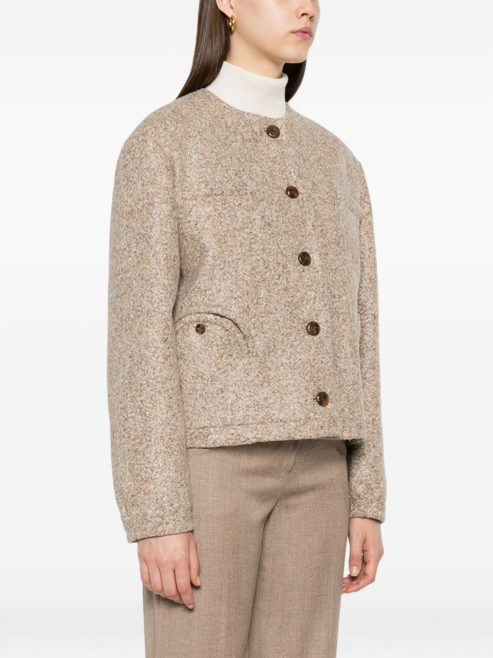 button-fastening jacket - 3
