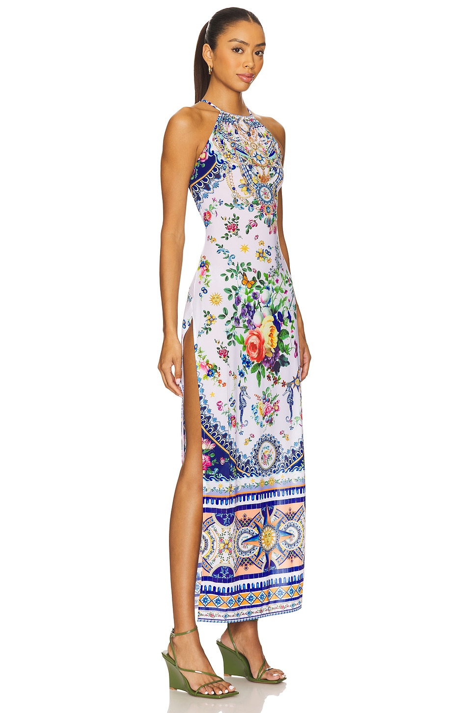 High Neck Long Dress - 2