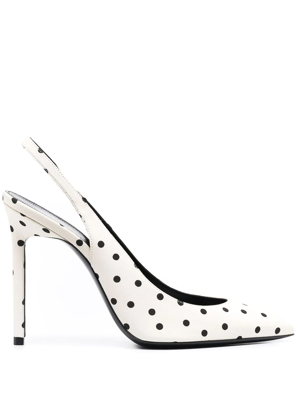 polka dot slingback pumps - 1