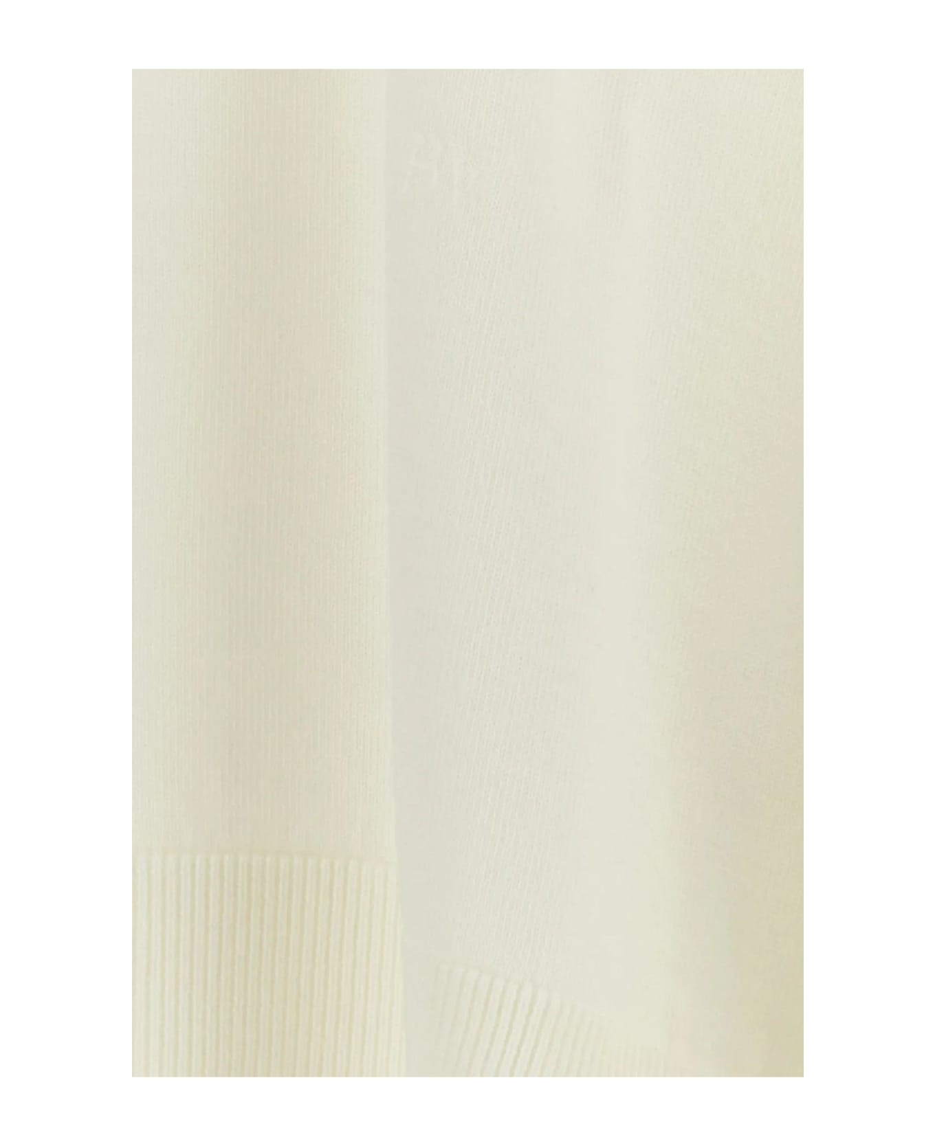 Ivory Wool Oversize Sweater - 3