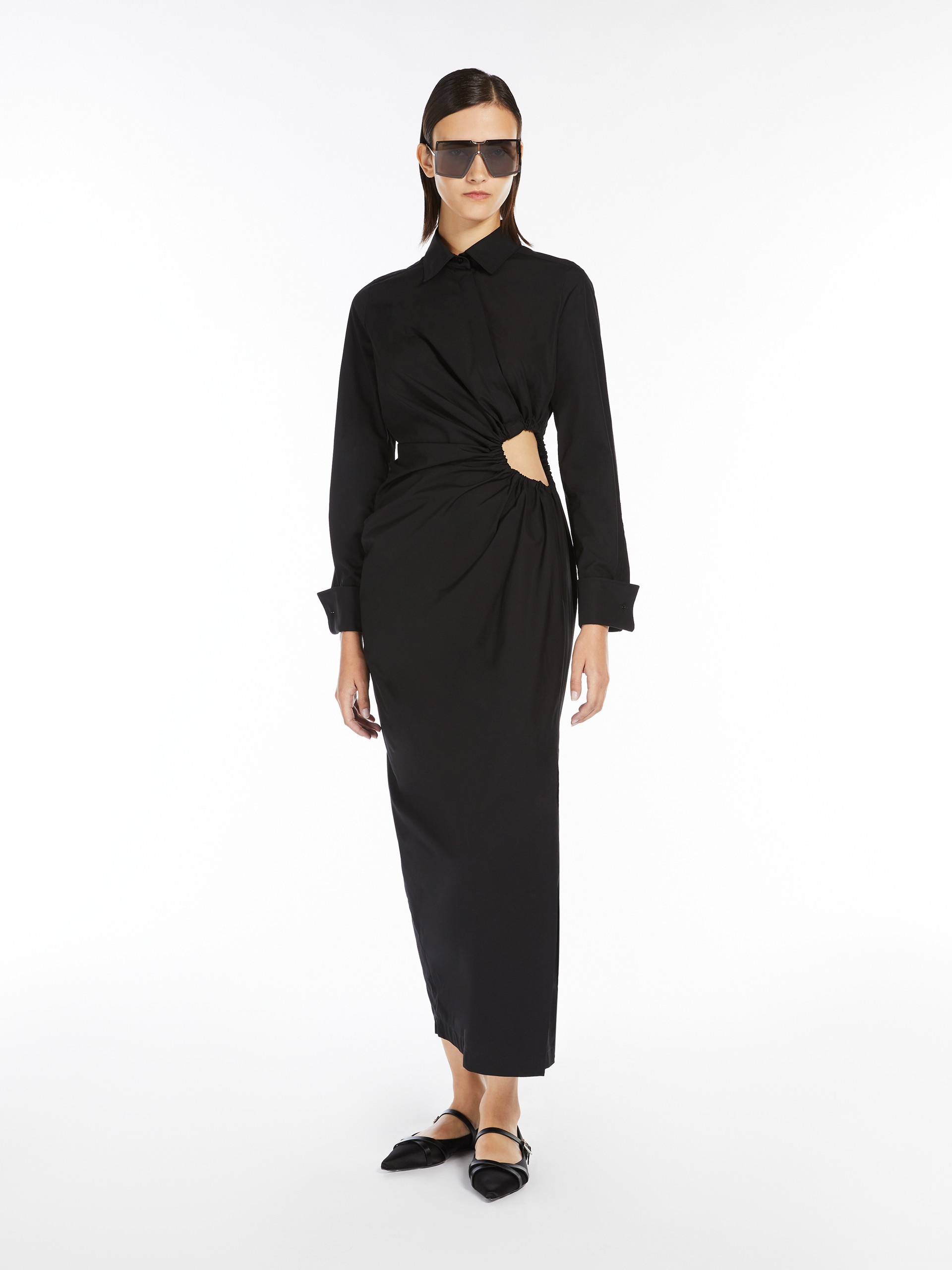 ETERE Cotton-poplin fitted dress - 2