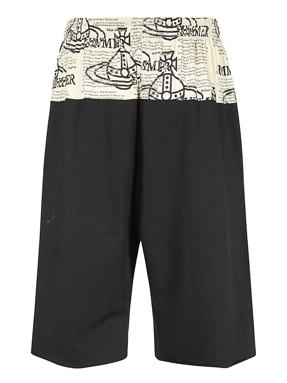 orb-print elasticated-waistband shorts - 3