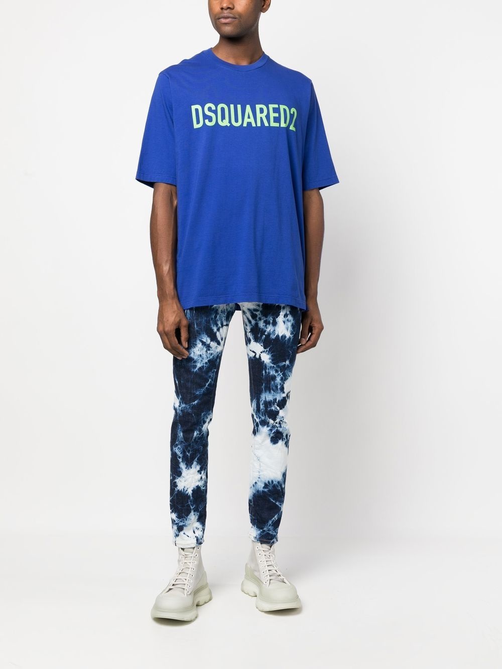 logo-print detail T-shirt - 2