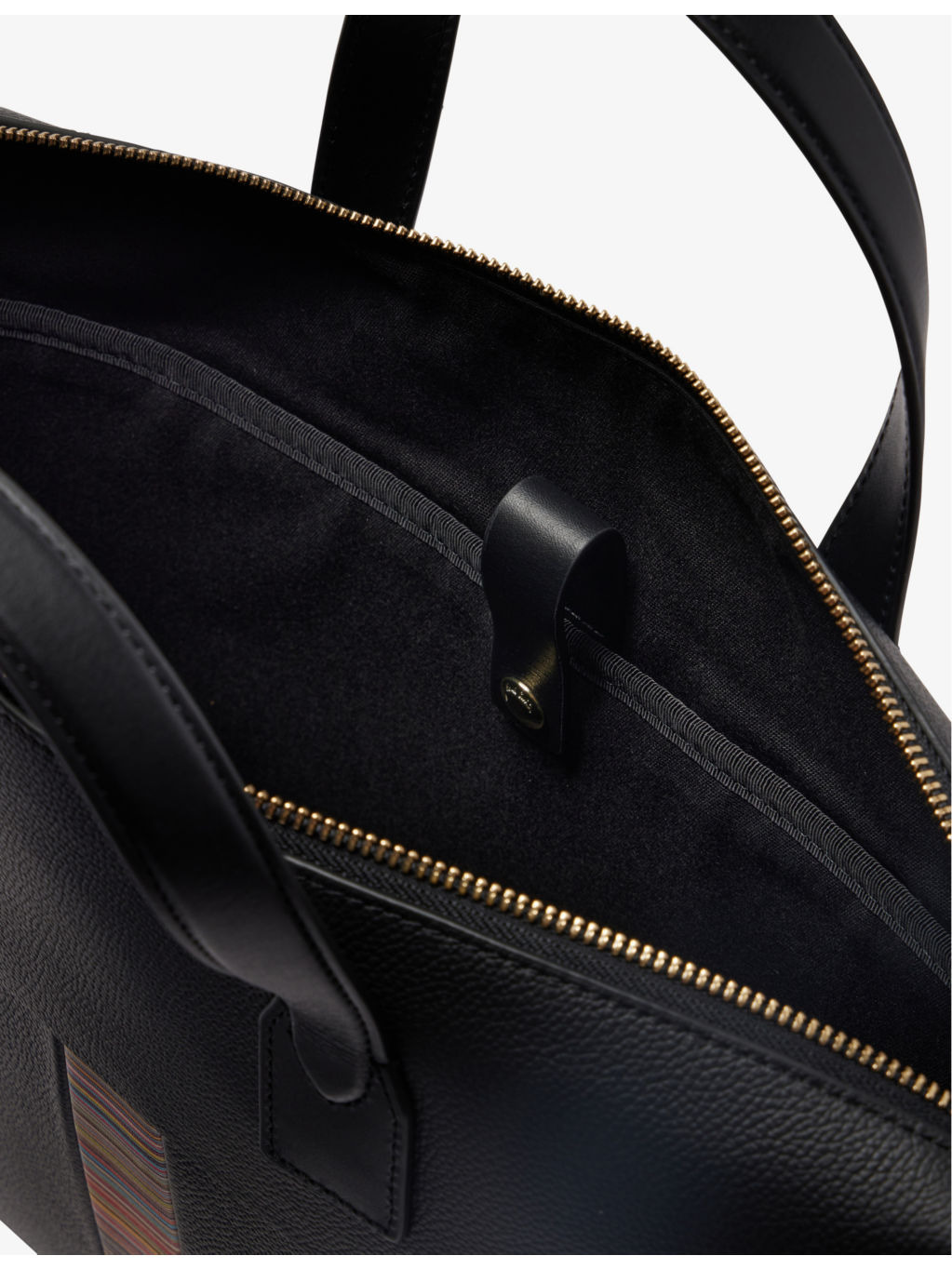 Signature Stripe Business double-zip leather folio - 7
