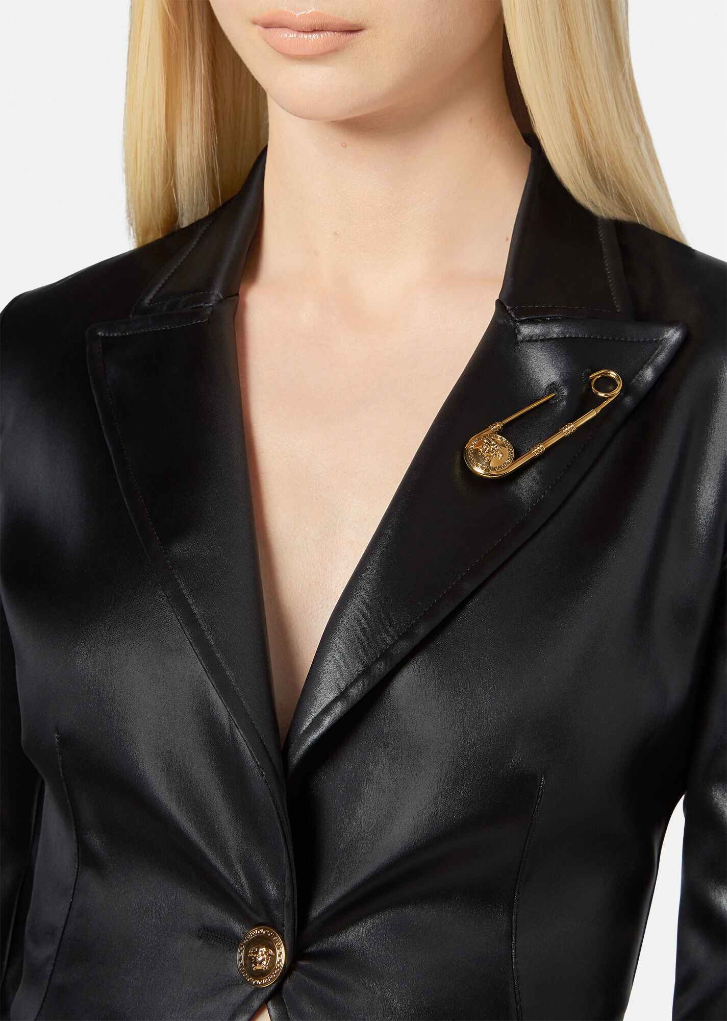 Safety Pin Glossy Jacket - 5