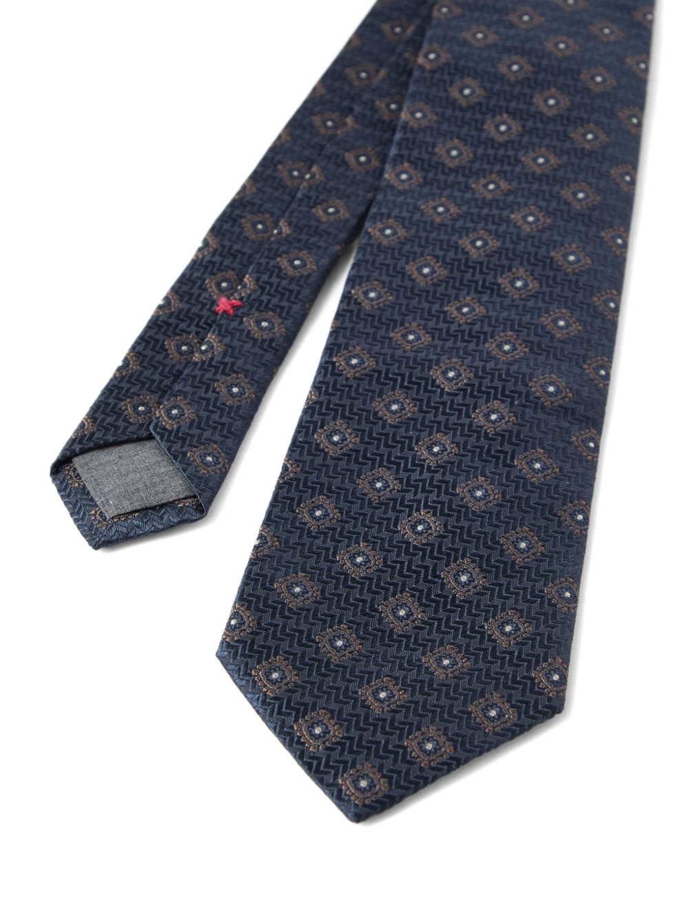 patterned-jacquard tie - 2