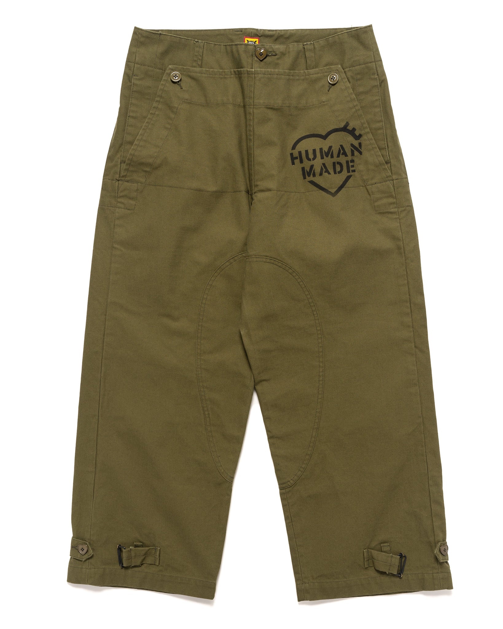 MILITARY MOTORCYCLE PANTS OLIVE DRAB - 1