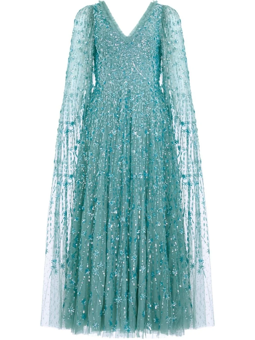 sequin-embellished gown - 1