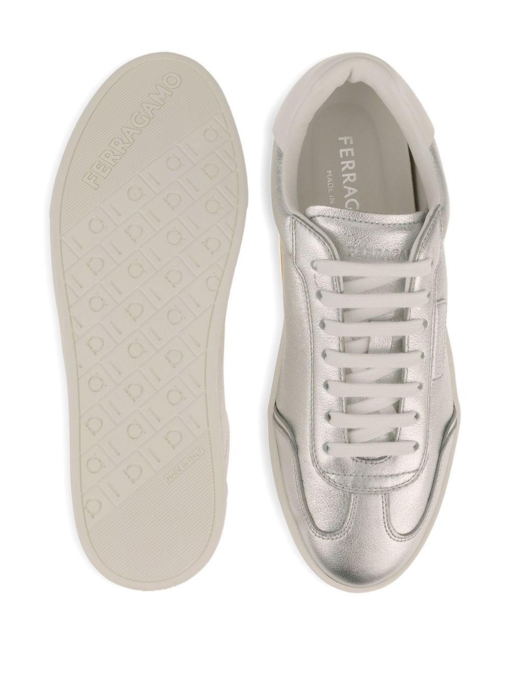 leather low-top sneakers - 4