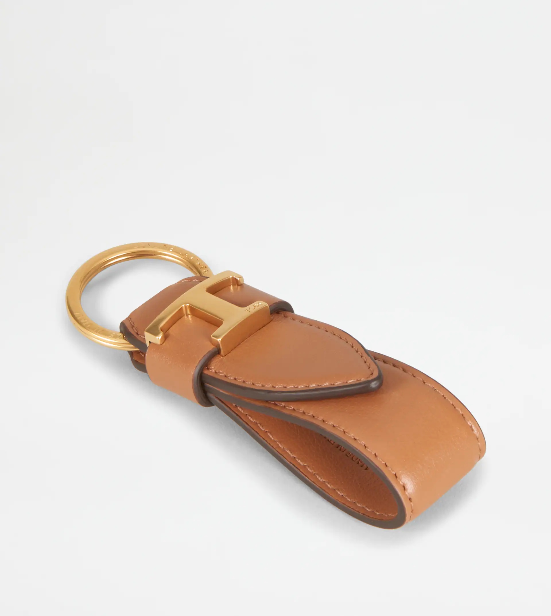 KEY HOLDER IN LEATHER - BROWN - 2