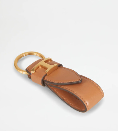 Tod's KEY HOLDER IN LEATHER - BROWN outlook