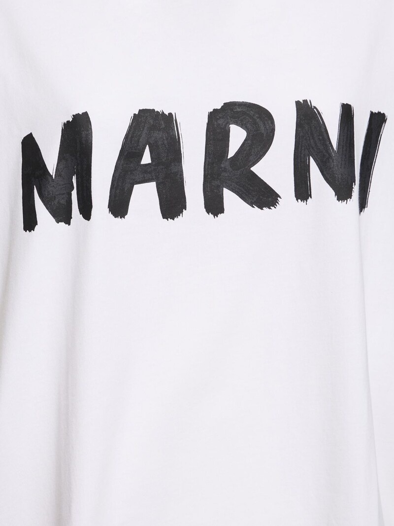 Printed logo cotton jersey t-shirt - 4