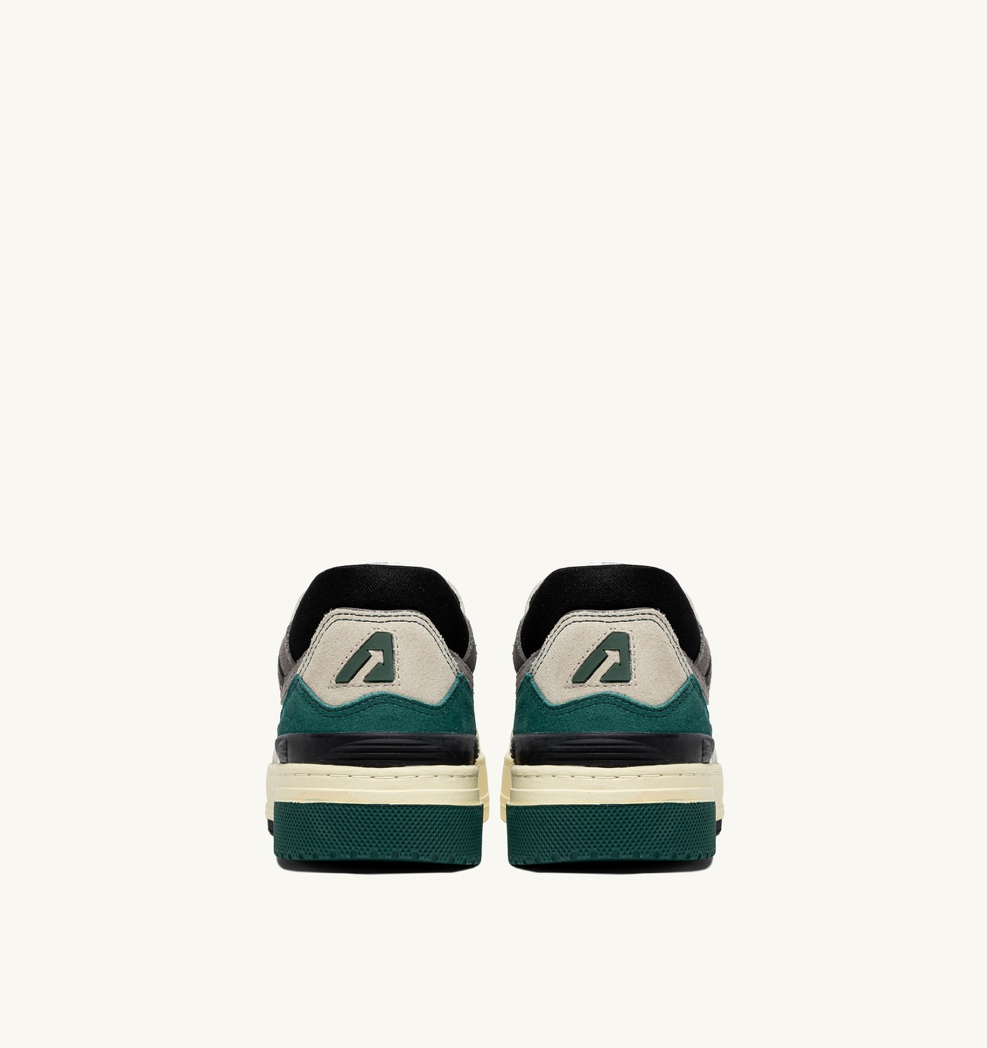 CLC LOW SNEAKERS IN WHITE AND FOREST SUEDE AND LEATHER - 4