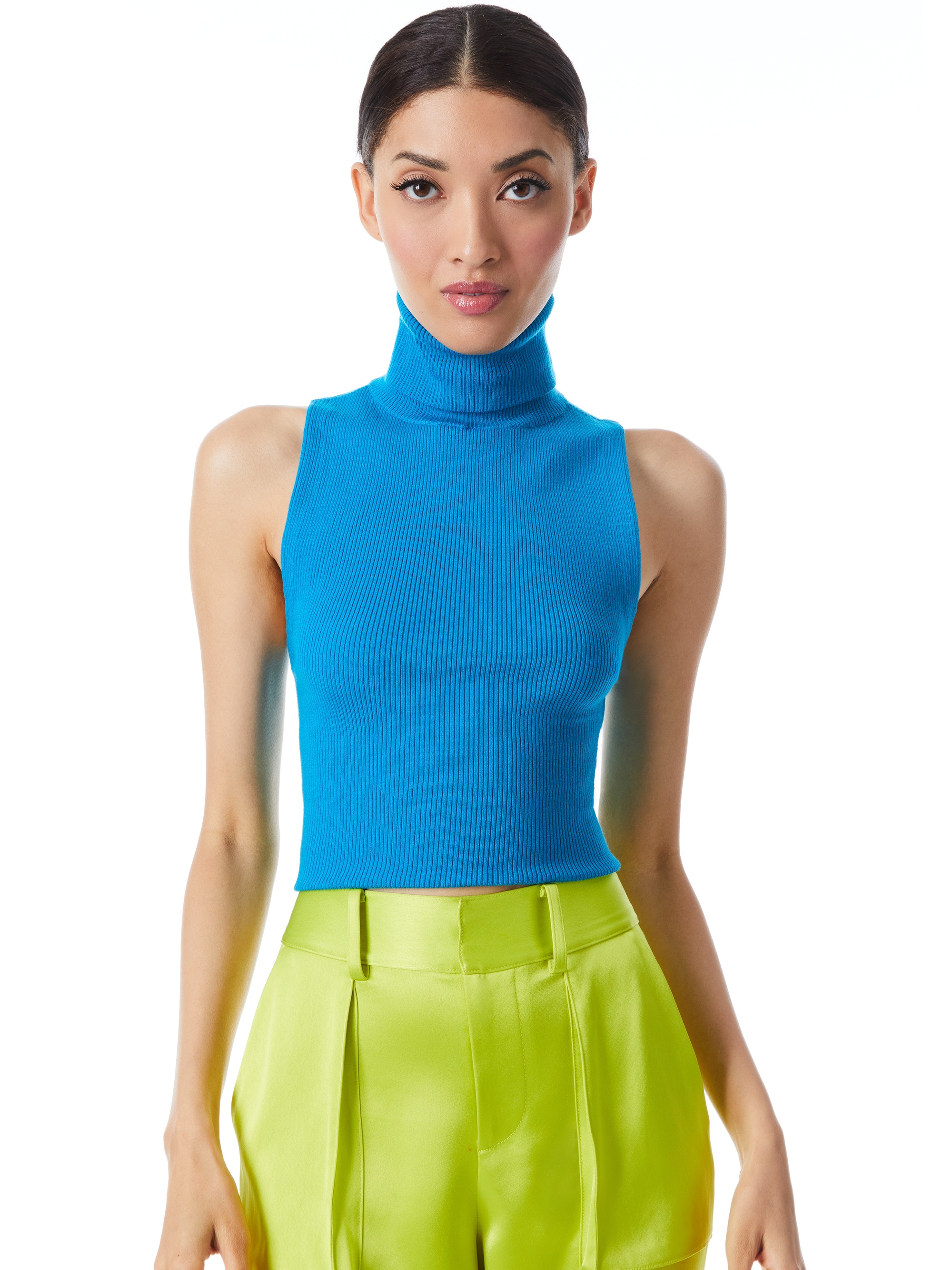DARCEY TURTLENECK SWEATER TANK - 2