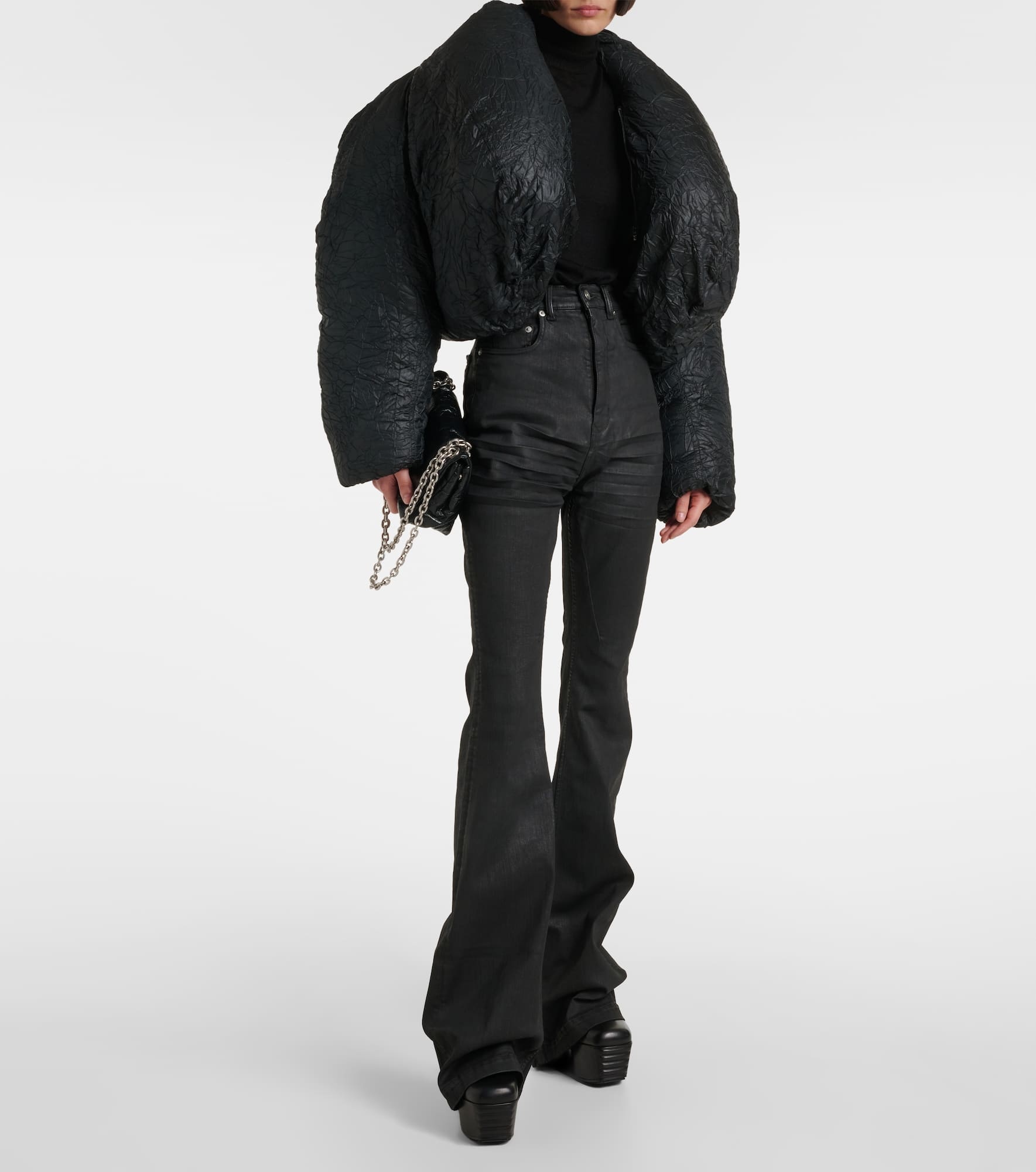 Cropped puffer jacket - 2