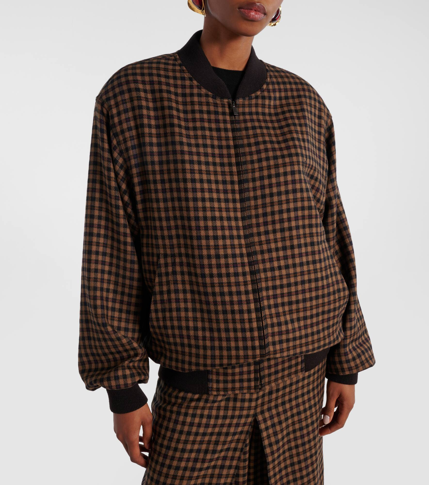 Wool teddy bomber jacket - 6