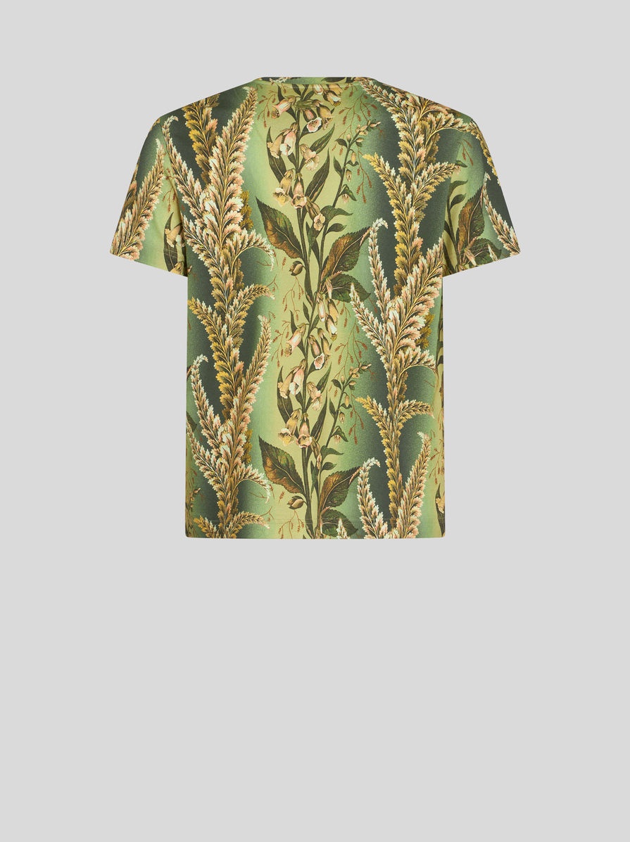 T-SHIRT WITH FOLIAGE PRINT - 5