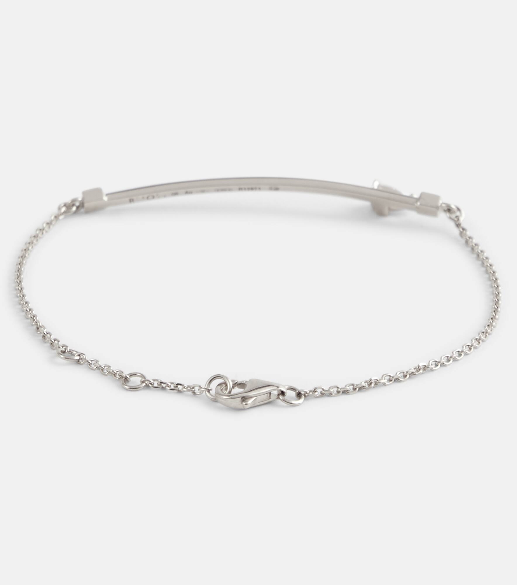 Serti Sur Vide 18kt white gold bracelet with diamond - 4
