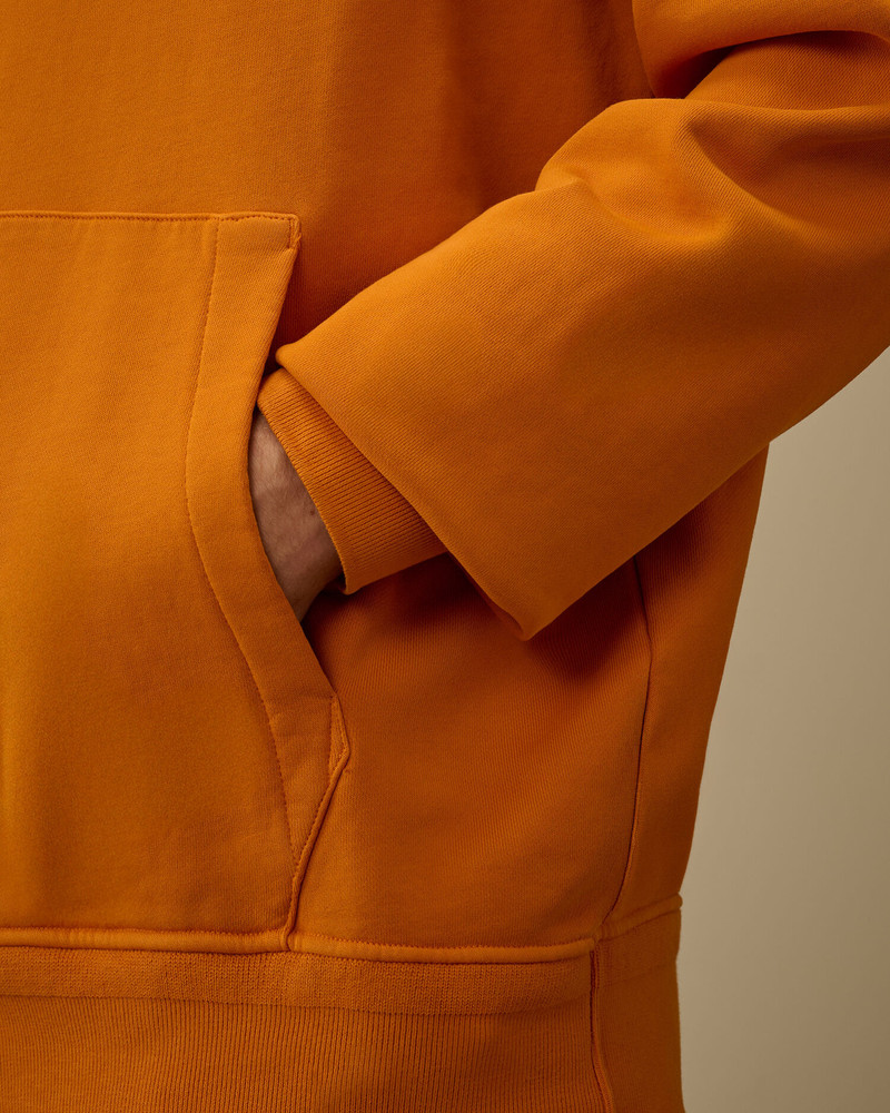 Cotton Diagonal Fleece Hooded Sweatshirt 5