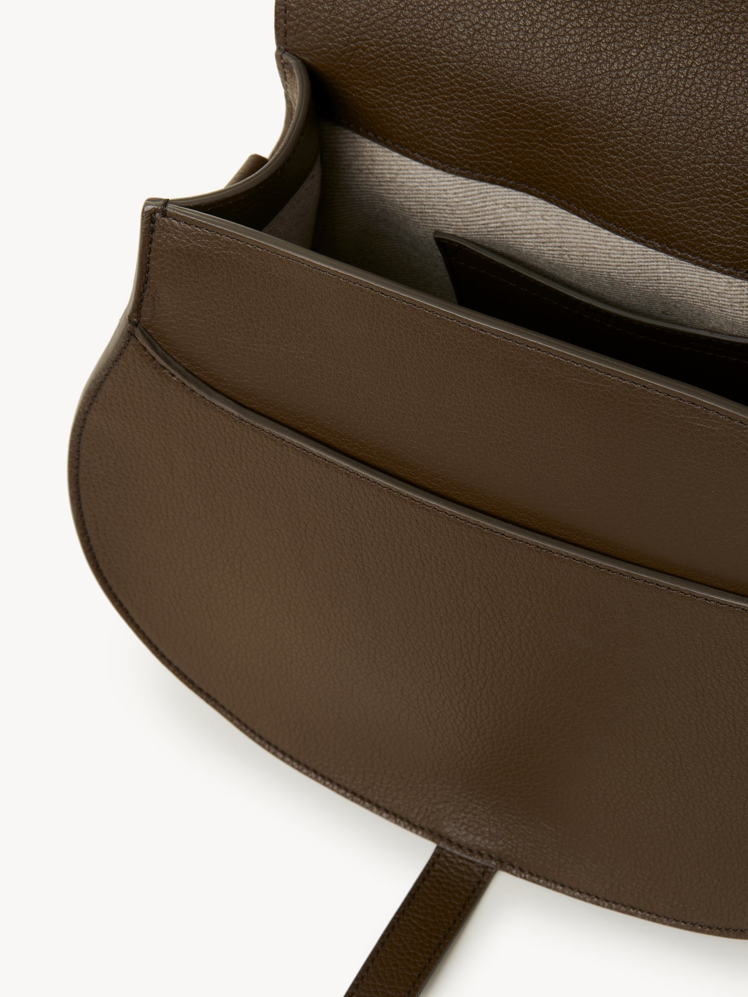 MARCIE SADDLE BAG IN GRAINED LEATHER - 3