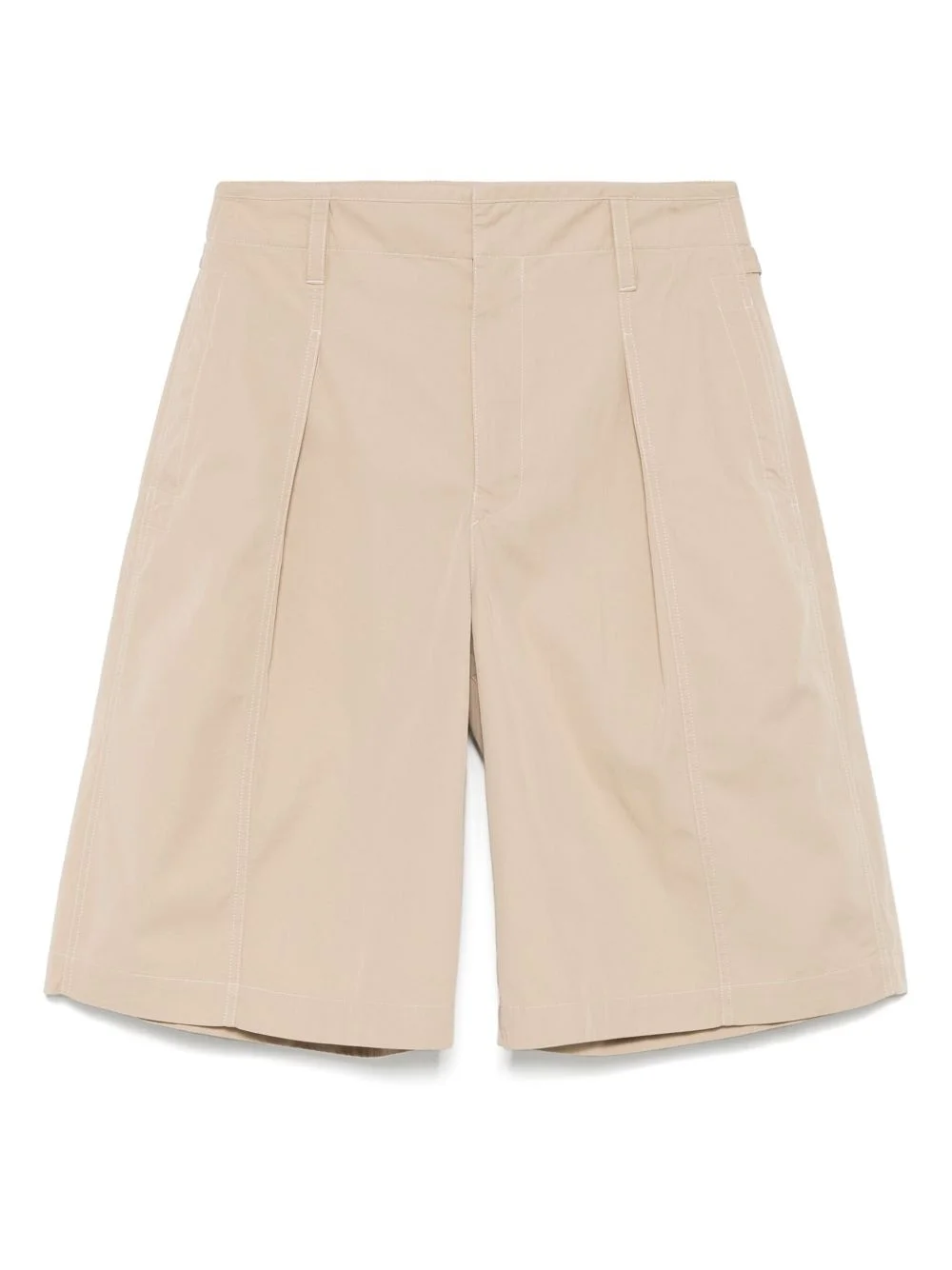 pleated bermuda shorts - 1