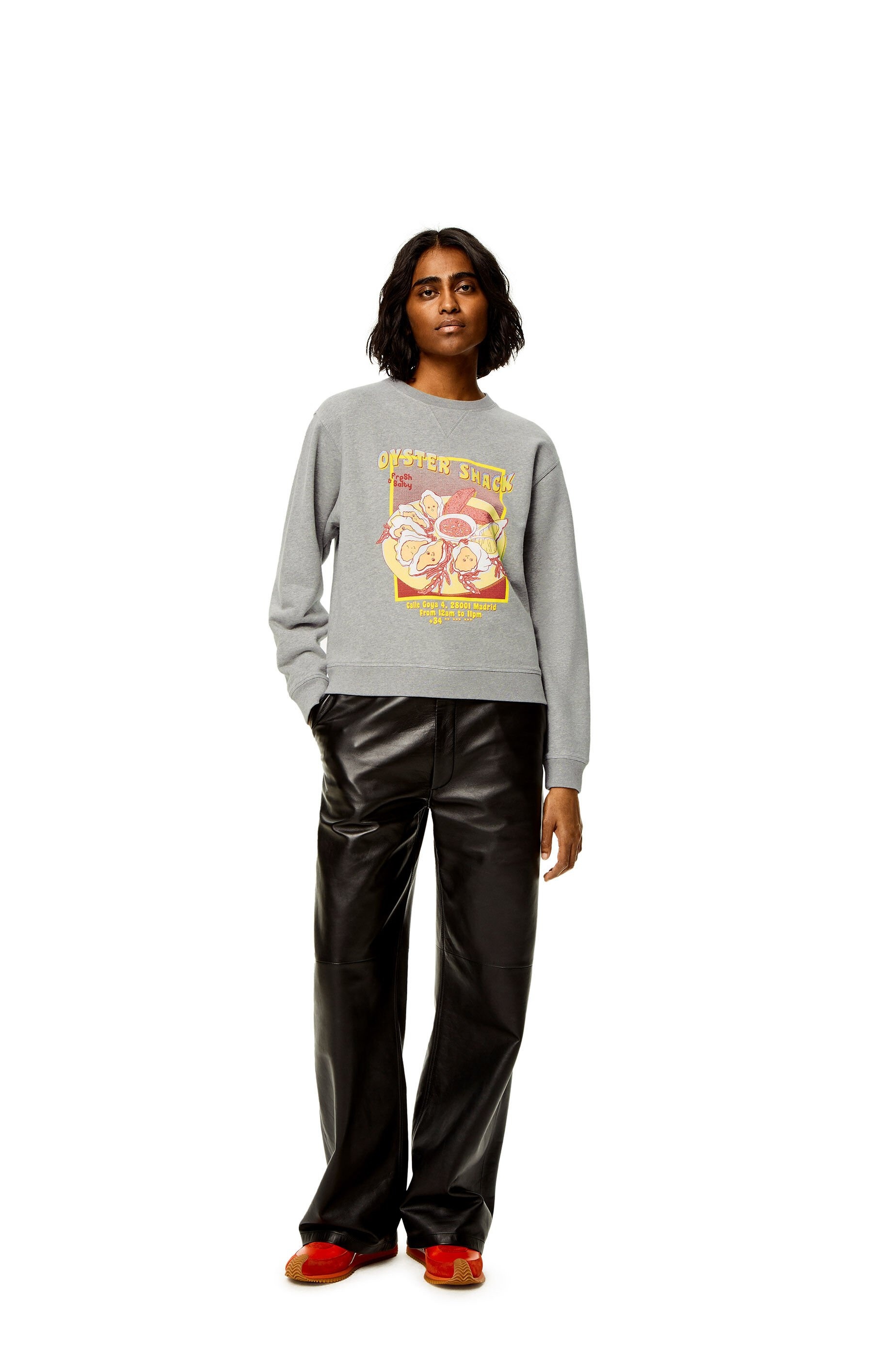 Oysters print sweatshirt in cotton - 2
