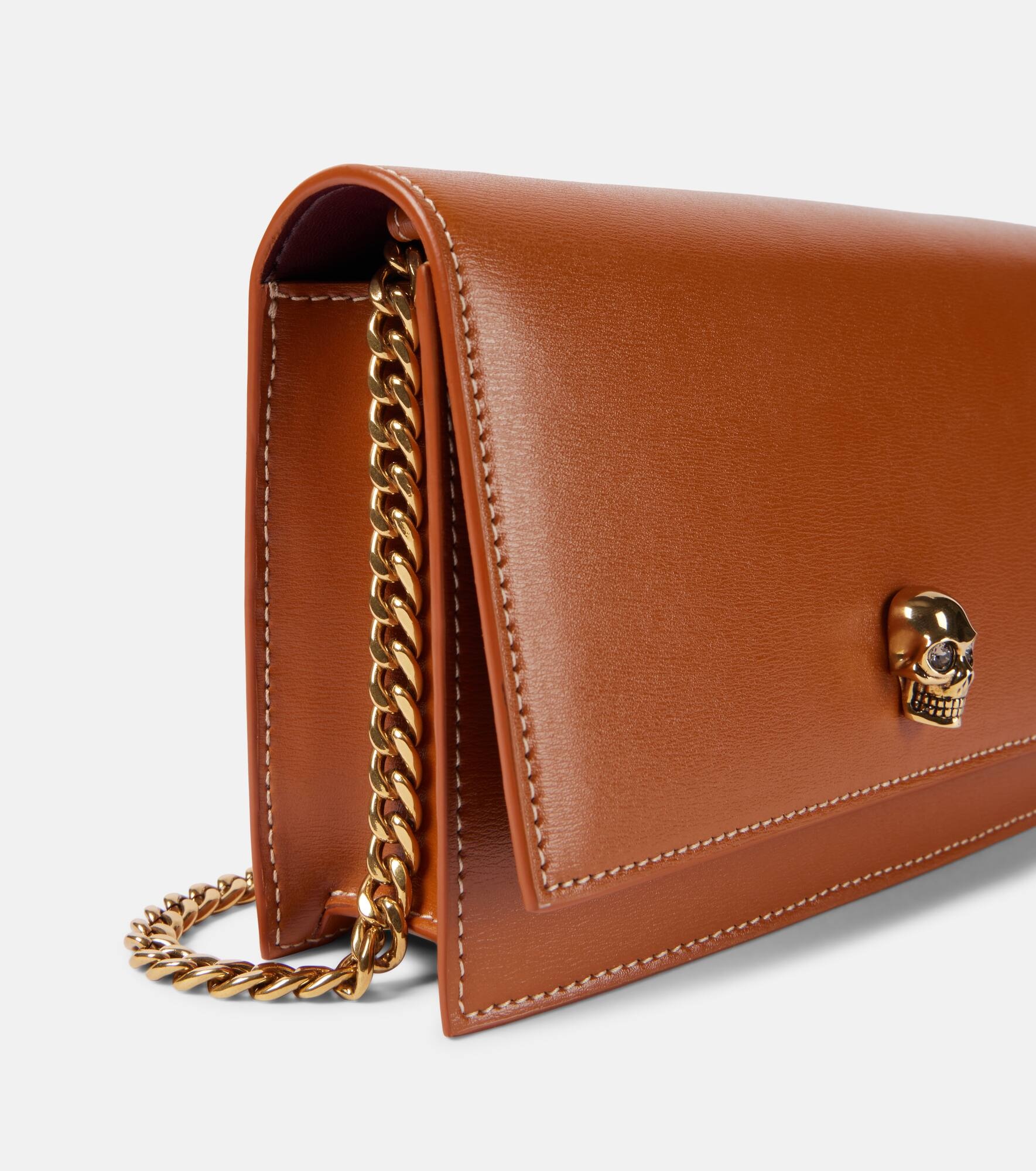 Skull Small leather crossbody bag - 6